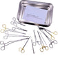 general minor surgery instrument kit with gold handle