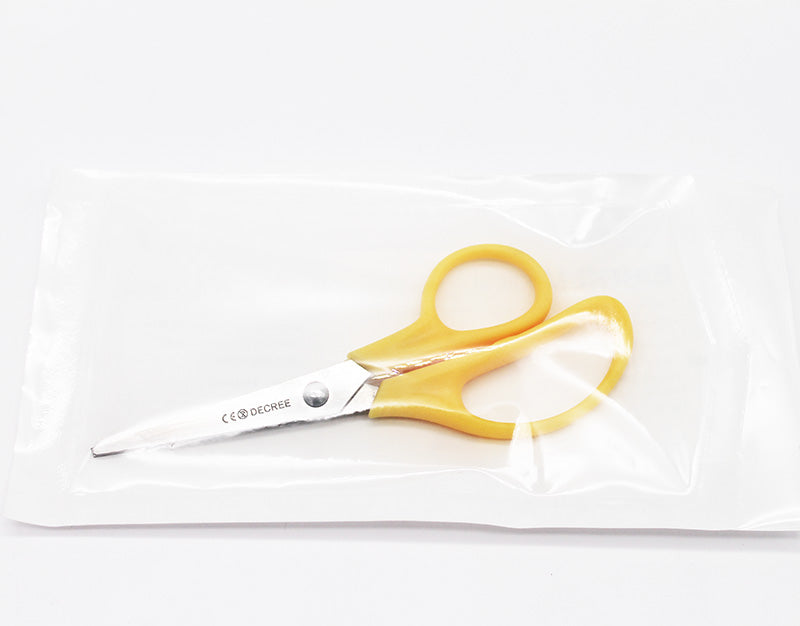 Sterile Dressing scissors plastic handle gauze scissors 12.7cm 5"